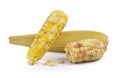 Waxy corn on white background Royalty Free Stock Photo