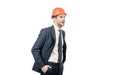 Way better than just engineering. Surprised engineer. Civil engineering. Professional man Royalty Free Stock Photo