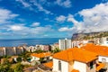 On the way on the city levadas of Funchal with a fantastic view on the Atlantic Ocean Royalty Free Stock Photo