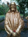 Way of the cross in Lourdes on the south of France Royalty Free Stock Photo