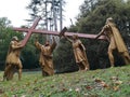 Way of the cross in Lourdes on the south of France Royalty Free Stock Photo