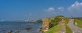 Way at the fortress in Galle with the old walls in background Royalty Free Stock Photo