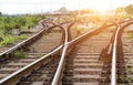 The way forward railway in the China Royalty Free Stock Photo