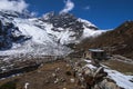 Way between the Gokyo and Machhermo Royalty Free Stock Photo