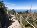 Way on Hallasan volcano. Jeju island, South Korea