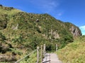 Way on Hallasan volcano. Jeju island, South Korea