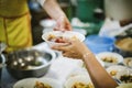The way of life for the needy to get free food from the compassionate: the concept of food sharing