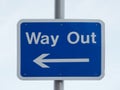way out sign Royalty Free Stock Photo