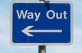 way out sign Royalty Free Stock Photo