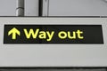 Way out sign London Tube