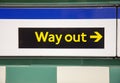 Way Out Sign In London Underground