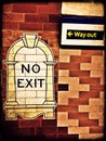 Way out sign