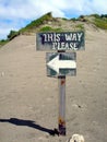 This way sign