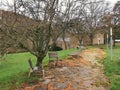 The Way of St. James between valleys and mountains. In Galicia Northwest Spain.