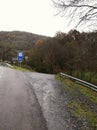 The Way of St. James between valleys and mountains. In Galicia Northwest Spain.