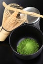 Matcha, powdered green tea Royalty Free Stock Photo