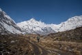 Way to Annapurna Base Camp in Nepal Royalty Free Stock Photo