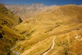 The way to Atsunta pass, Tusheti, Georgia Royalty Free Stock Photo