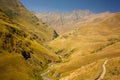 The way to Atsunta pass, Tusheti, Georgia Royalty Free Stock Photo