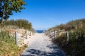 Way to the beach of the Baltic Sea on Usedom Royalty Free Stock Photo