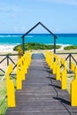 Way to the beach, Baracoa, Cuba Royalty Free Stock Photo