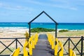 Way to the beach, Baracoa, Cuba Royalty Free Stock Photo