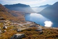 Way to Dalsnibba mountain in Norway Royalty Free Stock Photo