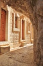 Way to the entrance at The Monastery of the Temptation. Royalty Free Stock Photo