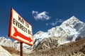 Way to Everest base camp Royalty Free Stock Photo