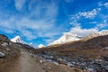 Way to Everest base camp. Sagarmatha national park, Nepal Royalty Free Stock Photo