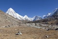 Way to Everest Base Camp.Sagarmatha national park, Nepalese himalayas. Spectacular views. Royalty Free Stock Photo