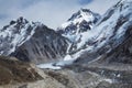 Way to Everest Base CampSagarmatha national park, Nepalese himalayas. Spectacular views. Royalty Free Stock Photo