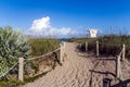 Way to Fort Pierce beach Royalty Free Stock Photo