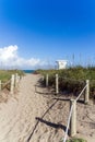 Way to Fort Pierce beach Royalty Free Stock Photo