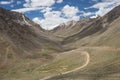 Way to Khardung la pass Royalty Free Stock Photo