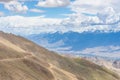 Way to Khardung la pass Royalty Free Stock Photo