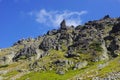 Way to Krzyzne Pass, Tatra Mountains, Poland Royalty Free Stock Photo