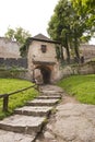 Way to medieval castle Royalty Free Stock Photo