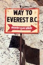 Way to mount everest b.c., Nepal Himalayas mountains Royalty Free Stock Photo