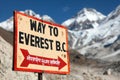 Way to mount everest b.c., Nepal Himalayas mountains Royalty Free Stock Photo