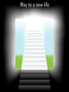 Way to new life vector Royalty Free Stock Photo