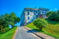 The way to Olesko Castle, Ukraine Royalty Free Stock Photo