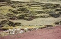 Way to Palccoyo rainbow mountains, Cusco/Peru Royalty Free Stock Photo