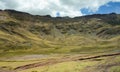 Way to Palccoyo rainbow mountains, Cusco/Peru Royalty Free Stock Photo