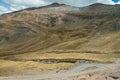 Way to Palccoyo rainbow mountains, Cusco/Peru Royalty Free Stock Photo