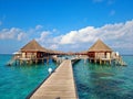 Way to paradise on the maldives