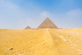 The way to the Pyramid Royalty Free Stock Photo