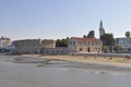 Way to the sea, streets in Cyprys, Larnaca Castle