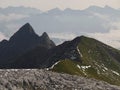 Way to the Sulzfluh in the Raetikon mountains Royalty Free Stock Photo