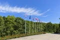 The way to Westerplatte Monument in memory of the Polish defenders, Gdansk, Westerplatte, Poland Royalty Free Stock Photo